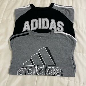 Adidas Kid'Black and Gray long sleeve t-Shirts. Size S (8) excellent condition